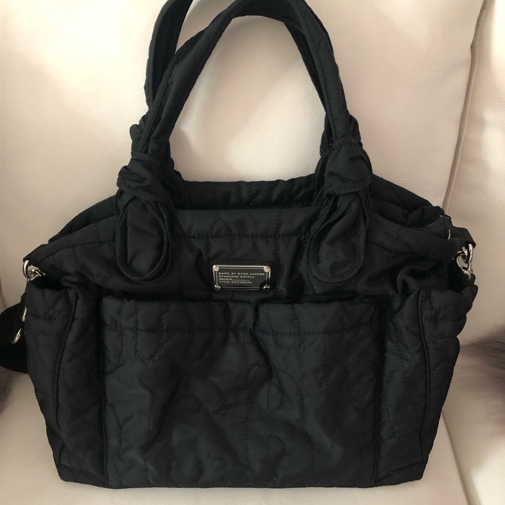 MARC JACOBS NYLON DIAPER BAG ( BLACK)